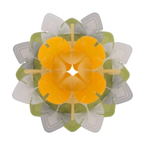 Interlox, frunze interconectabile, 96 piese, Guidecraft, culoare: Multicolor, dimensiune: frunza: 4x6 cm – fotografie produs