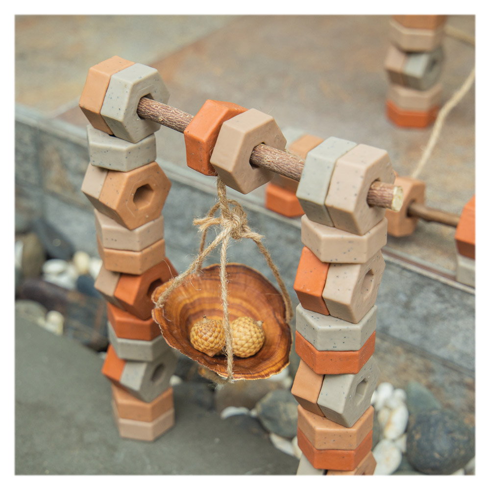 Little Pavers, set constructii cu 60 de pavele, Guidecraft Little Pavers, set constructii cu 60 de pavele, Guidecraft, culoare: Multicolor, dimensiune: cutie: 28x9x28 cm – fotografie produs