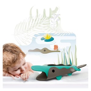 Crocodile River, set creativ de baie, Quut Toys, culoare: Multicolor, dimensiune: cutie: 21x3x31 cm – fotografie produs
