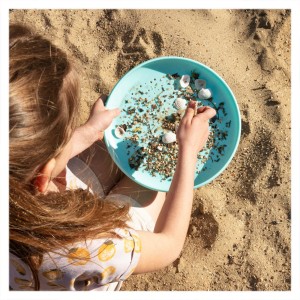 Disc frisbee si sita pentru nisip, Quut Toys, culoare: Albastru, dimensiune: 25x25x7 cm – fotografie produs