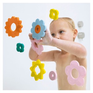 Puzzle de baie, Flower power, Quut Toys, culoare: Multicolor, dimensiune: cutie: 19x2x24 cm – fotografie produs