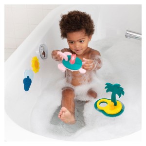 Jucarii de baie din spuma, Insula comorilor, Quut Toys, culoare: Multicolor, dimensiune: cutie: 21x3x29 cm – fotografie produs