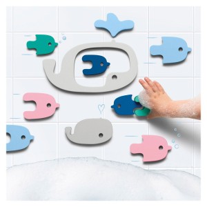 Puzzle de baie, Balene si pestisori, Quut Toys, culoare: Multicolor, dimensiune: cutie: 19x2x24 cm – fotografie produs