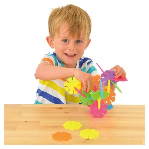 Set de construit, First Octons, culori neon, 48 piese (0576-GL)