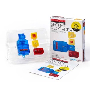 Kit electronic STEM Logiblocs, Secret Recorder, culoare: Multicolor, dimensiune: cutie, 17x5x21 cm – fotografie produs