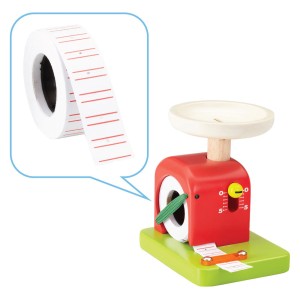 Cantar de bucatarie din lemn, Wonderworld, culoare: Multicolor, dimensiune: 9x12x12 cm – fotografie produs