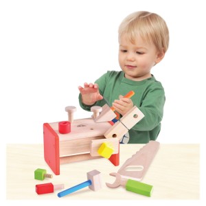 Ladita cu scule din lemn, Wonderworld, culoare: Multicolor, dimensiune: 19x12x12 cm – fotografie produs