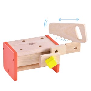 Ladita cu scule din lemn, Wonderworld, culoare: Multicolor, dimensiune: 19x12x12 cm – fotografie produs