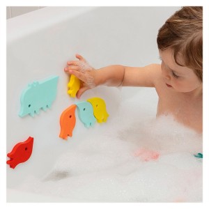 Puzzle de baie, Parada animalelor, Quut Toys, culoare: Multicolor, dimensiune: cutie: 19x3x24 cm – fotografie produs