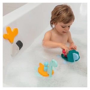 Jucarii de baie din spuma, Lumea dinozaurilor, culoare: Multicolor, dimensiune: cutie: 29x22x3 cm – fotografie produs