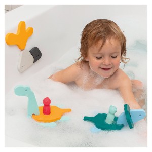 Jucarii de baie din spuma, Lumea dinozaurilor, culoare: Multicolor, dimensiune: cutie: 29x22x3 cm – fotografie produs