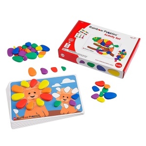 Rainbow Pebbles Activity, pietricele cu carduri de activitati (EDX-72307)