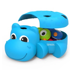 Hipopotamul Huey, joc de motricitate, Learning Resources, culoare: Multicolor, dimensiune: 22x16x10 cm – fotografie produs