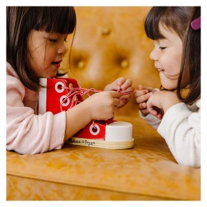 Cum sa legam sireturile, joc de indemanare, culoare: Multicolor, dimensiune: 20x9x13 cm – fotografie produs