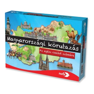 Magyarországi körutazás, családi társasjáték, culoare: Multicolor, dimensiune: cutie: 34x5x23 cm – fotografie produs