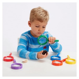 Magnifiers, set 6 lupe colorate, TickiT, culoare: Multicolor, dimensiune: 8x16 cm – fotografie produs