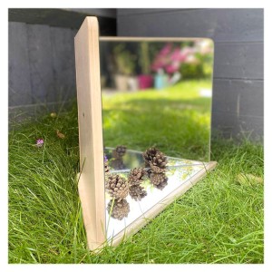 Oglinda cu reflexie in 4 directii, TickiT, culoare: Natur, dimensiune: 37x7x36 cm – fotografie produs