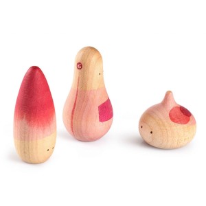 Yay!, familia cu 3 omuleti, Grapat, culoare: Multicolor, dimensiune: 12x9x5 cm – fotografie produs