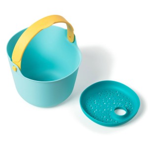 Bucki, galetusa cu sita, albastru deschis, Quut Toys, culoare: Albastru, dimensiune: 18x17x14 cm – fotografie produs