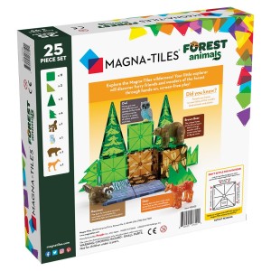 MAGNA-TILES Forest Animals, set magnetic, culoare: Multicolor, dimensiune: cutie: 32x31x6 cm – fotografie produs