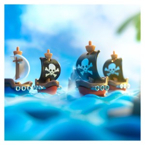 Pirates Crossfire, SMART GAMES, culoare: Multicolor, dimensiune: 18x18x1 cm – fotografie produs