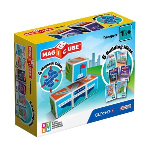 Geomag MAGICUBE Transport, puzzle magnetic, culoare: Multicolor, dimensiune: 21x17x7 cm – fotografie produs