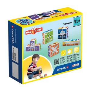 Geomag MAGICUBE Transport, puzzle magnetic, culoare: Multicolor, dimensiune: 21x17x7 cm – fotografie produs