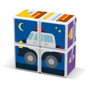 Geomag MAGICUBE Transport, puzzle magnetic, culoare: Multicolor, dimensiune: 21x17x7 cm – fotografie produs