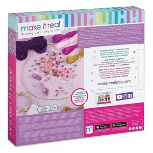 Dreamcatcher cu luminite DIY, 130 piese, culoare: Multicolor, dimensiune: 29x27x5 cm – fotografie produs