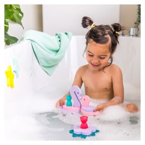 Jucarii de baie din spuma, Iazul fermecat, Quut Toys, culoare: Multicolor, dimensiune: 29x21x3 cm – fotografie produs