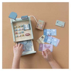 Casa de marcat din lemn FSC, Little Dutch, culoare: Multicolor, dimensiune: 17x13x8 cm – fotografie produs