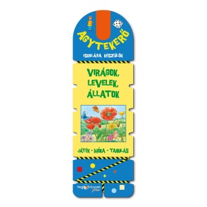 Agytekerő, Virágok-levelek-állatok, 5-7 éveseknek, culoare: Multicolor, dimensiune: 23x8x2 cm – fotografie produs