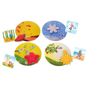 Descopera anotimpurile, joc educativ, culoare: Multicolor, dimensiune: cutie, 27x22x5 cm – fotografie produs