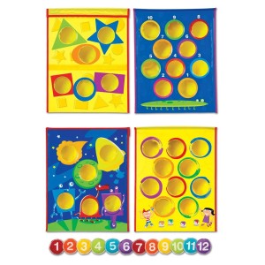 Aruncari inteligente, joc de aruncare la tinta 4 in 1, culoare: Multicolor, dimensiune: 60x48x30 cm – fotografie produs