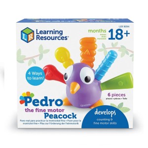 Paunul Pedro, joc de potrivire, culoare: Multicolor, dimensiune: 12x8x10 cm – fotografie produs