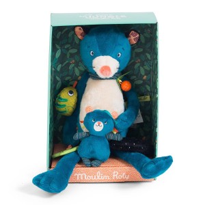 Zimba, pantera cu activitati, colectia Jungle, Moulin Roty, culoare: Multicolor, dimensiune: 39 cm – fotografie produs