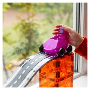 MAGNA-TILES Downhill Duo, set magnetic 40 piese, culoare: Multicolor, dimensiune: 43x30x7 cm – fotografie produs