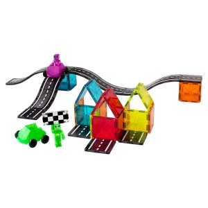 MAGNA-TILES Downhill Duo, set magnetic 40 piese, culoare: Multicolor, dimensiune: 43x30x7 cm – fotografie produs