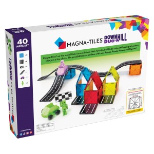 MAGNA-TILES Downhill Duo, set magnetic 40 piese, culoare: Multicolor, dimensiune: 43x30x7 cm – fotografie produs