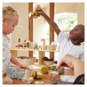 Snap Block Vehicles, blocuri de constructie din lemn, 32 piese, culoare: Multicolor, dimensiune: 28x18x10 cm – fotografie produs