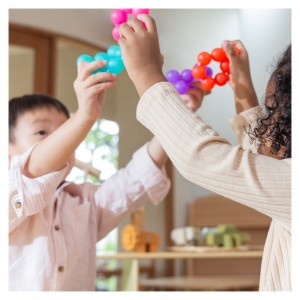 BendiBeads Rainbow, margele flexibile, Guidecraft, culoare: Multicolor, dimensiune: 19 cm – fotografie produs