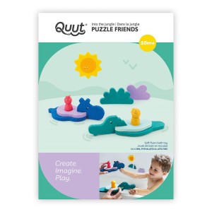 Jucarii de baie din spuma, Into the jungle, culoare: Multicolor, dimensiune: 29x21x3 cm – fotografie produs