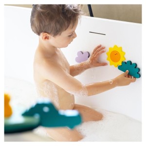 Jucarii de baie din spuma, Into the jungle, culoare: Multicolor, dimensiune: 29x21x3 cm – fotografie produs