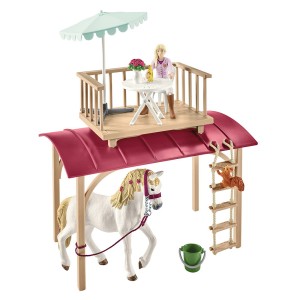 Set figurine Schleich, Rulota Horse Club, culoare: Multicolor, dimensiune: 33x23x19 cm – fotografie produs