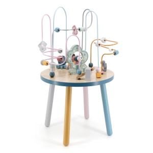 Masuta din lemn cu activitati, nordic colors, culoare: Multicolor, dimensiune: 69x38x38 cm – fotografie produs