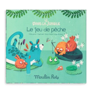 Joc de pescuit, colectia Jungle, Moulin Roty, culoare: Multicolor, dimensiune: 23x21x4 cm – fotografie produs