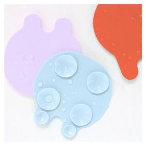 Meduze antiderapante pentru baie, 8 piese, culoare: Multicolor, dimensiune: 11x11 cm – fotografie produs