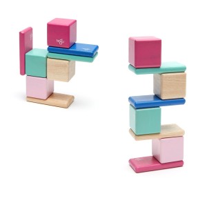 Tegu Blossom, set de buzunar cu 8 piese magnetice din lemn, culoare: Multicolor, dimensiune: 10x9x4 cm – fotografie produs