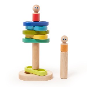 Tegu Stacker, set din lemn magnetic, culoare: Multicolor, dimensiune: 22x15x9 cm – fotografie produs