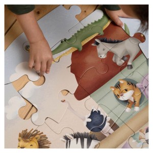 Puzzle mare de podea, Arca lui Noe, culoare: Multicolor, dimensiune: 98x84 cm – fotografie produs